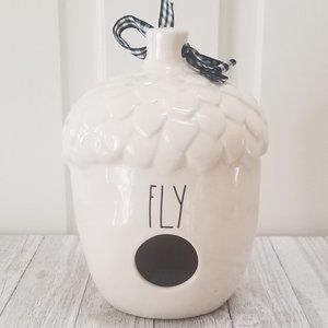 Rae Dunn FLY Birdhouse Acorn